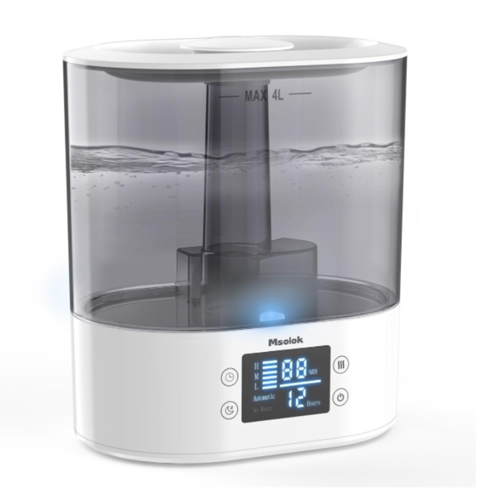 Msolok Ultrasonic Smart Humidifier - 4L Cool Mist